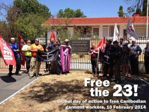 23CanberraAustralia Weltweite Solidarität mit Gefangenen in Kambodscha Kampagne für Saubere Kleidung | Clean Clothes Campaign Germany