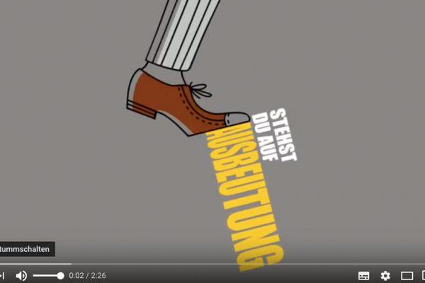 Video Stehst du auf Ausbeutung Stehst du auf Ausbeutung? Ausbeutung steckt in deinem Schuh! Kampagne für Saubere Kleidung | Clean Clothes Campaign Germany