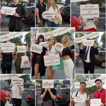 201805 HM@Berlin3 H&M: Versprochen ist versprochen!! Kampagne für Saubere Kleidung | Clean Clothes Campaign Germany