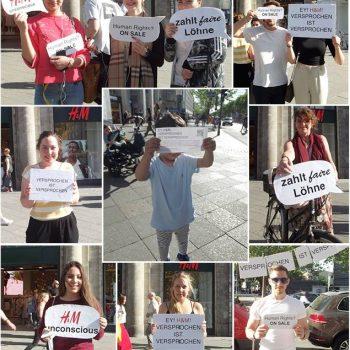 201805 HM@Berlin5 H&M: Versprochen ist versprochen!! Kampagne für Saubere Kleidung | Clean Clothes Campaign Germany