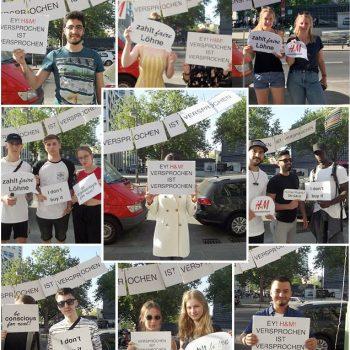 201805 HM@Berlin8 H&M: Versprochen ist versprochen!! Kampagne für Saubere Kleidung | Clean Clothes Campaign Germany