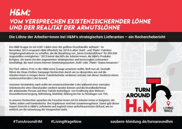Bericht Bild H&M: Vom Versprechen existenzsichernder Löhne und der Realität der Armutslöhne Kampagne für Saubere Kleidung | Clean Clothes Campaign Germany