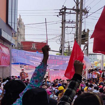 myanmar soli In Solidarität mit den Gewerkschaften und der Arbeitnehmerrechtsbewegung sowie dem Volk von Myanmar Kampagne für Saubere Kleidung | Clean Clothes Campaign Germany