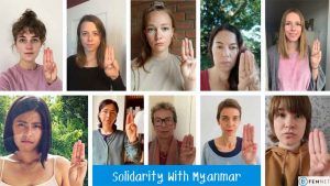 Auf Twitter: Solidarität mit Myanmar