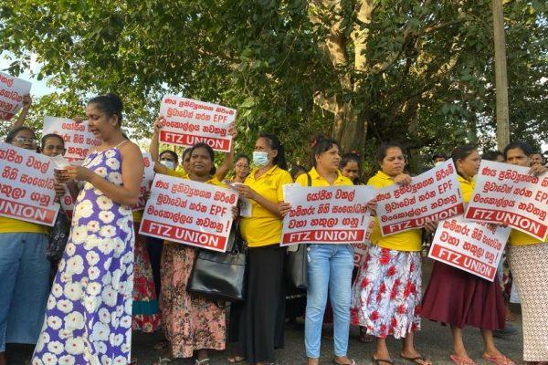 2023 Sri Lanka Gewerkschaftsproteste 1 Angriff auf Gewerkschaft in Sri Lanka: Arbeiter*innen der Lanka Leather Fashion kämpfen für ihr Recht auf gewerkschaftliche Organisierung Kampagne für Saubere Kleidung | Clean Clothes Campaign Germany
