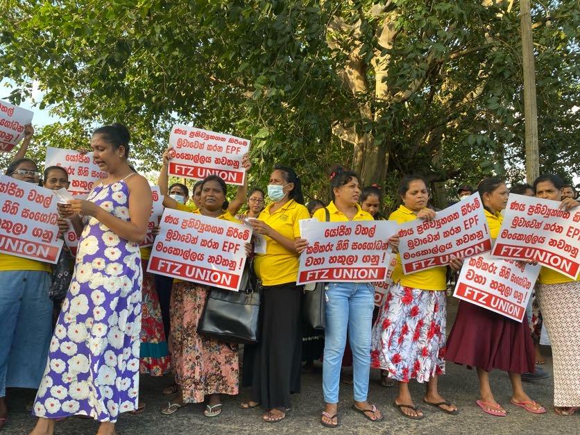2023 Sri Lanka Gewerkschaftsproteste 1 Angriff auf Gewerkschaft in Sri Lanka: Arbeiter*innen der Lanka Leather Fashion kämpfen für ihr Recht auf gewerkschaftliche Organisierung Kampagne für Saubere Kleidung | Clean Clothes Campaign Germany