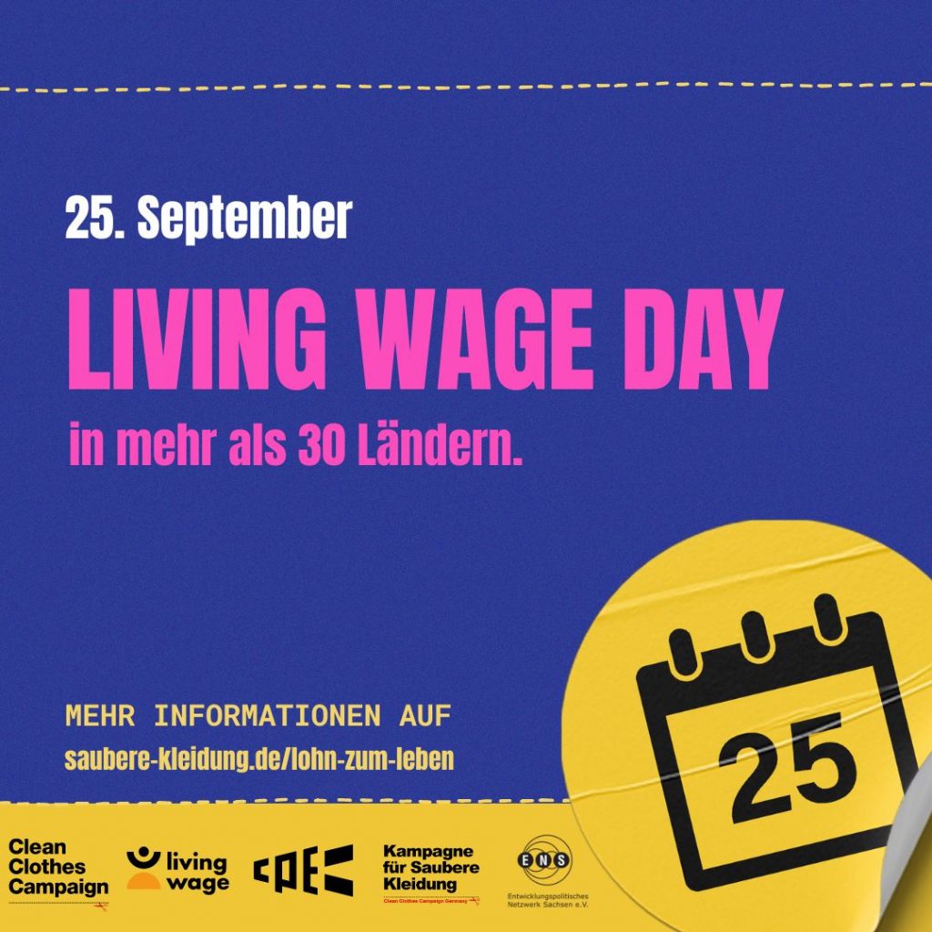 5 [PM] 1. Living Wage Action Day ausgerufen Kampagne für Saubere Kleidung | Clean Clothes Campaign Germany