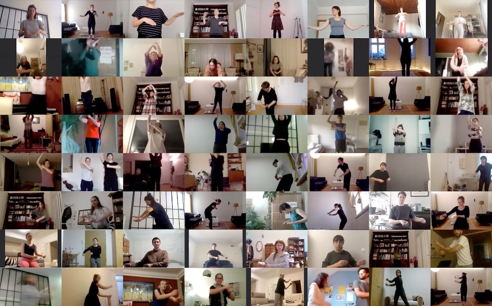 Screenshot von Teilnehmenden eines Online-Trainings.